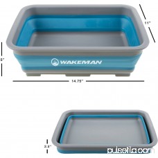 Wakeman 10L Collapsible Portable Camping Wash Basin 550646342